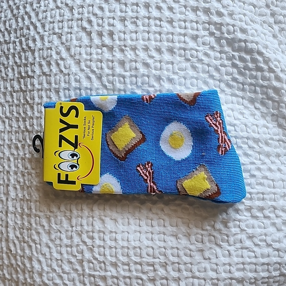 3/$20 Foozy Funny Breakfast Socks!